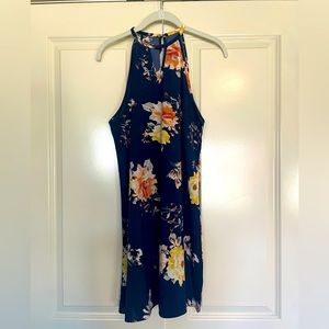Navy and floral design sundress